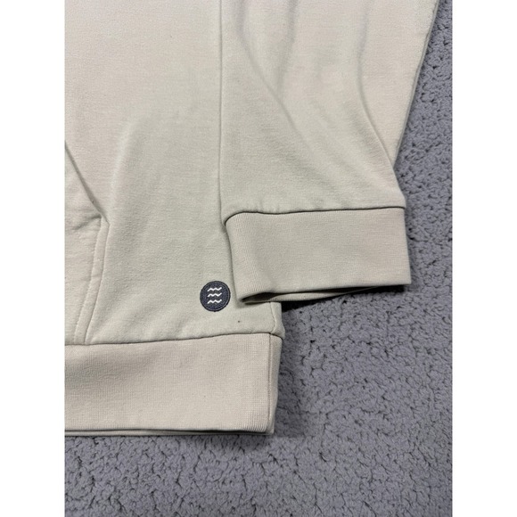 Free Fly Hoodie Mens XL White Bamboo Fleece Pullover Kangaroo Pocket Lightweight - Picture 2 of 9